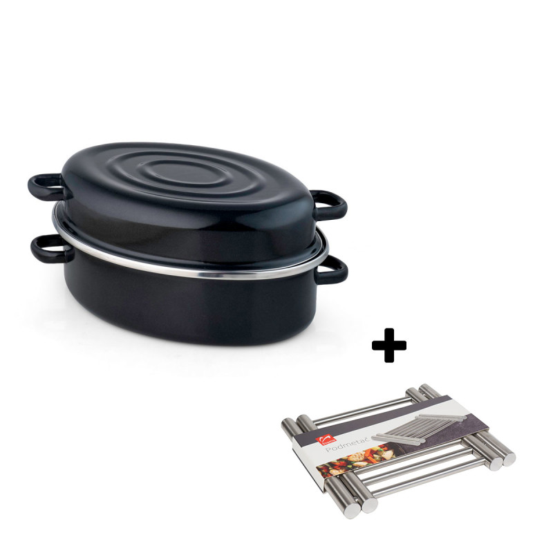 Metalac duboki pekač LUX 34cm/6lit + poklon Sigma podmetač LY-898