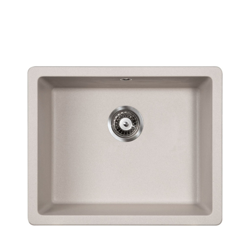 Metalac granitna podgradna sudopera Quadro U 50 siva 570x470 Ø90 