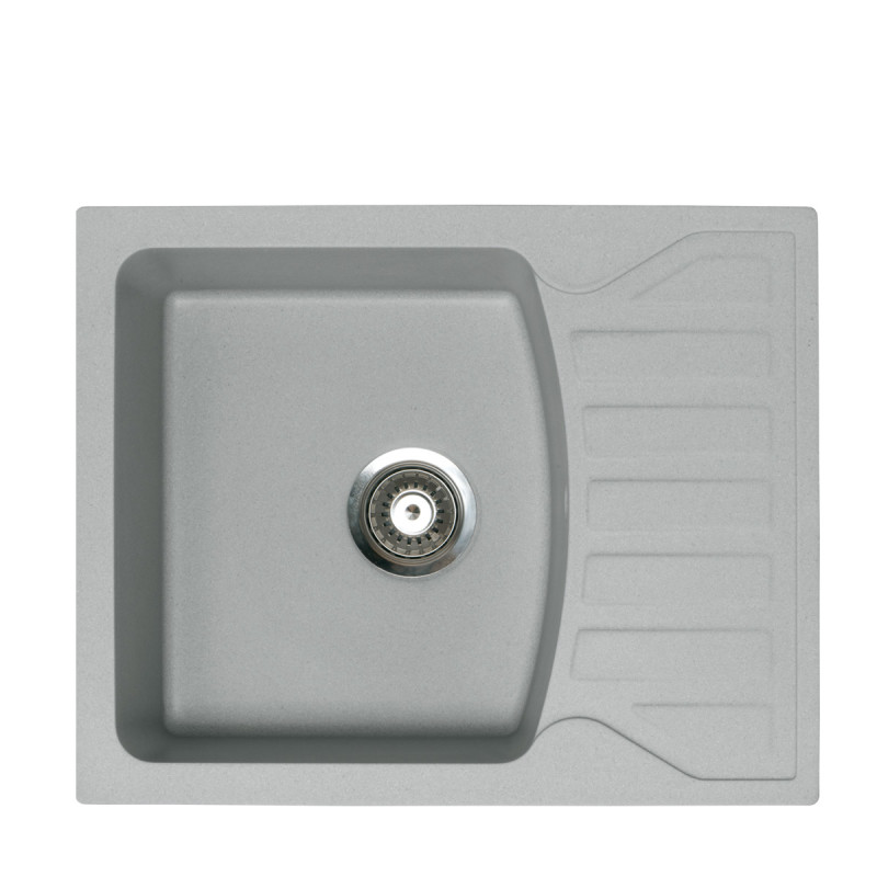 Metalac granitna usadna sudopera xQuadro M siva 620x500 Ø90