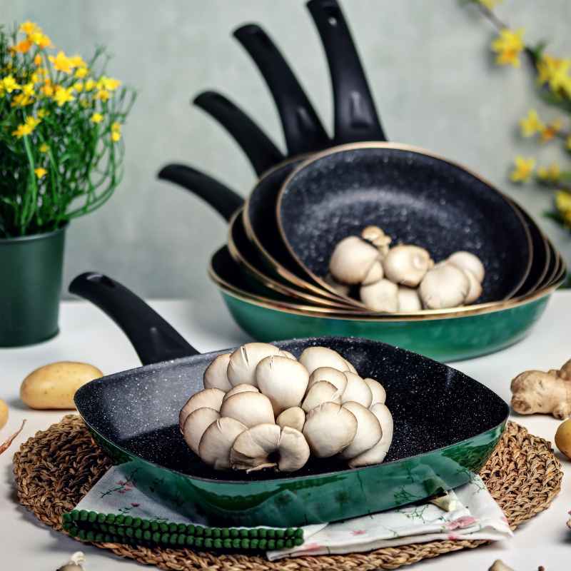 Metalac gril tiganj GRANITE INDUCTION ZELENI 28cm/3,5lit