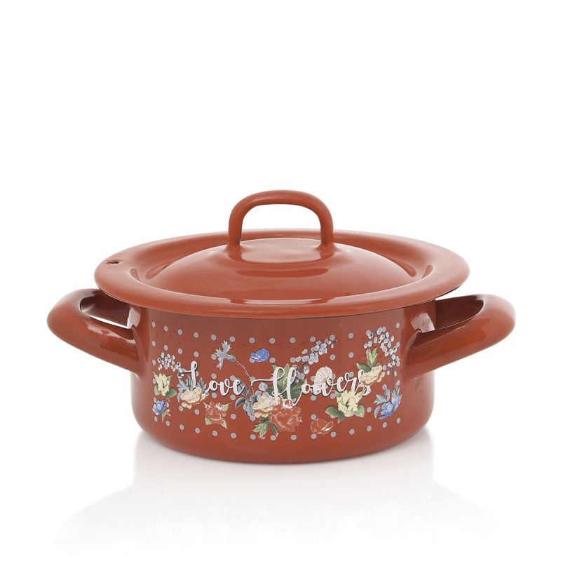 Metalac plitka šerpa FLOWERS 14cm/1lit