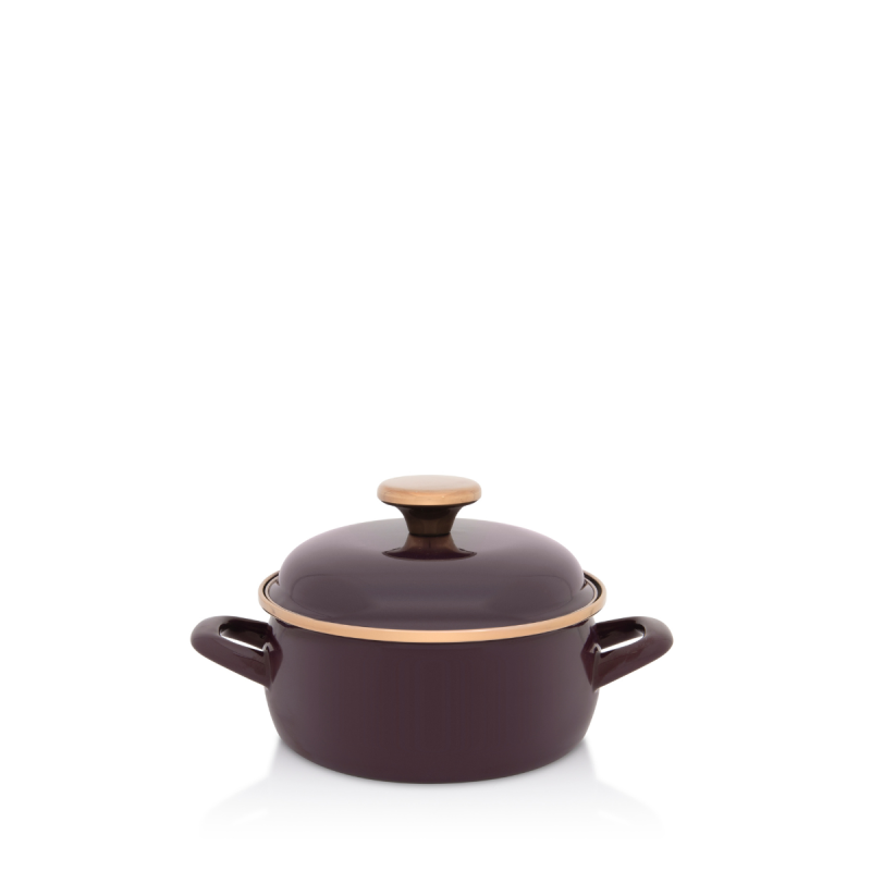 Metalac plitka šerpa BORDO AMOR 16cm/1,5lit