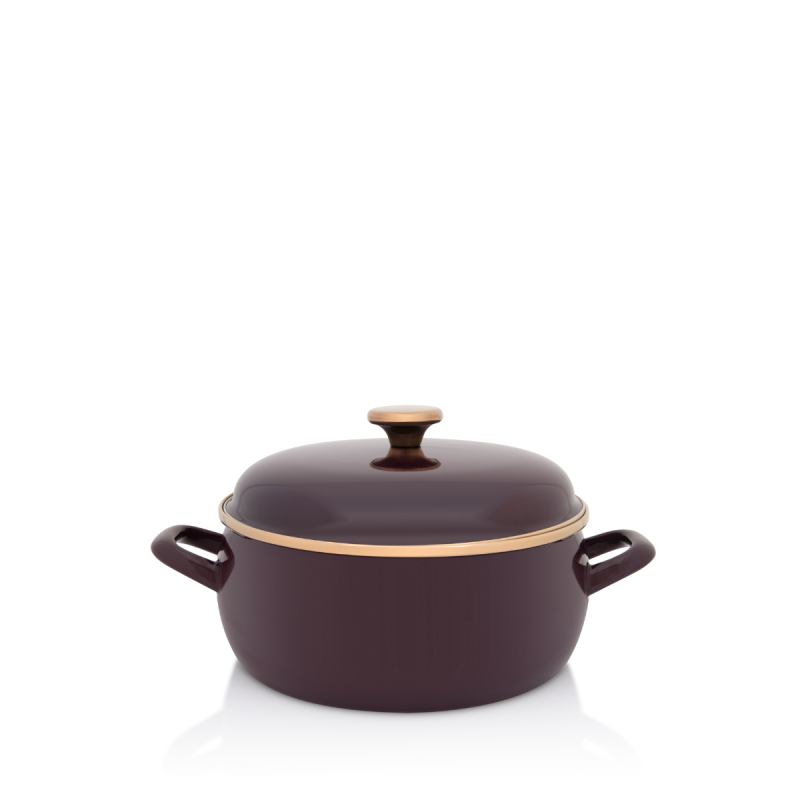 Metalac plitka šerpa BORDO AMOR 24cm/5lit
