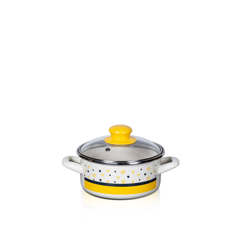 Metalac plitka šerpa TOPLA SRCA 16cm/1,5l