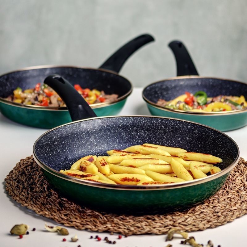 Metalac tiganj GRANITE INDUCTION ZELENI 28cm