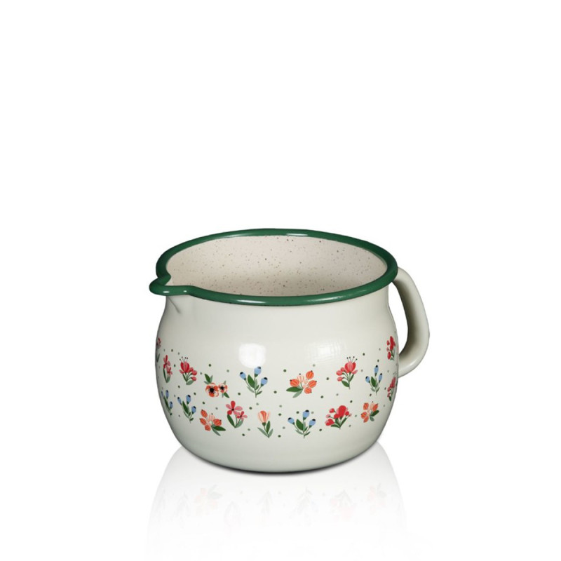 Metalac trbušasto lonče CVETNE RADOSTI 14cm/2lit