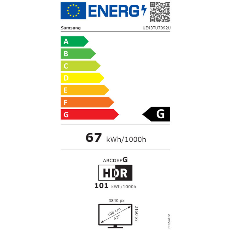 Samsung televizor UE43TU7092UXXH Smart