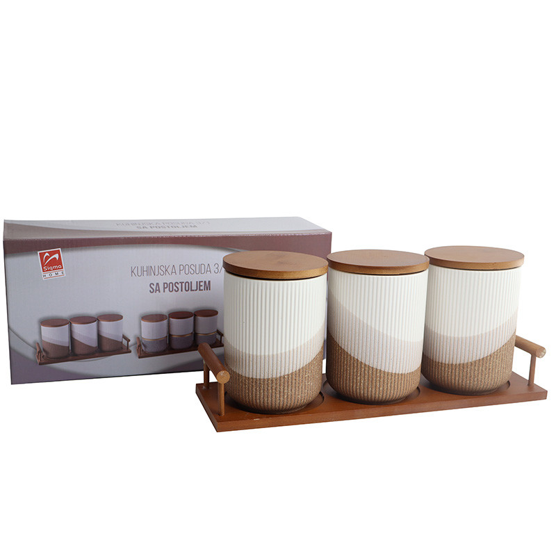 Sigma set kuhinjskih posuda sa postoljem 3/1 JY-241626-3