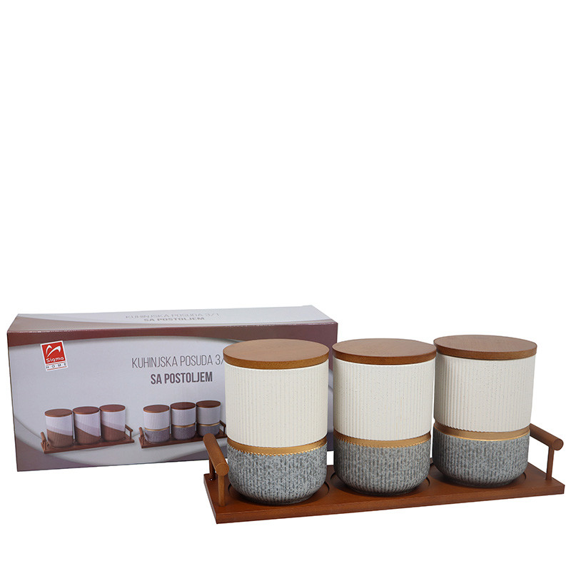 Sigma set kuhinjskih posuda sa postoljem 3/1 JY-241627-3