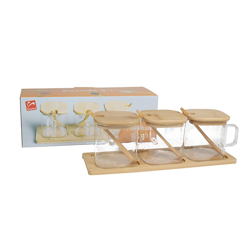 Sigma set kuhinjskih posuda sa postoljem 3/1 QGB-24022 