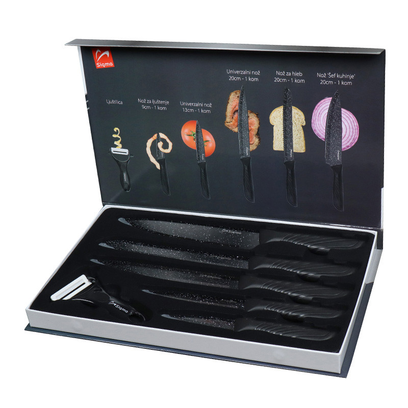 Sigma set noževa 5/1 sa ljuštilicom KK-092A