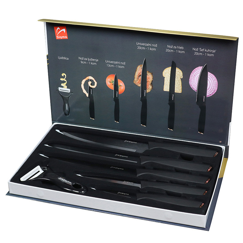Sigma set noževa 5/1 sa ljuštilicom KK-092B