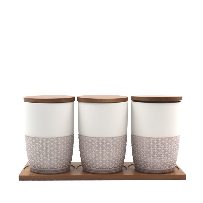 Sigma set posuda na stalku 3/1 HGZ-9078 bela/roze
