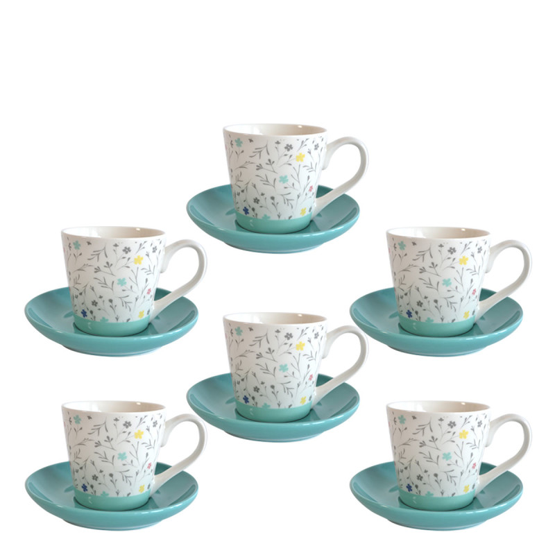 Sigma set šoljica TIRKIZ CVET 6/1 RXG-N22720A