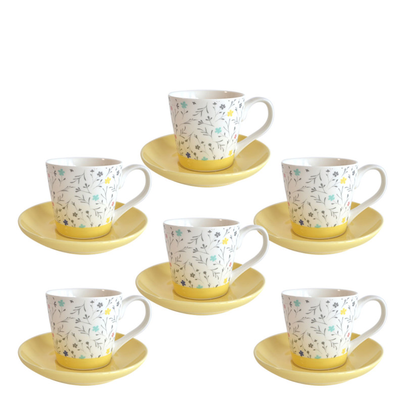 Sigma set šoljica ŽUTI CVET 6/1 RXG-N22720C