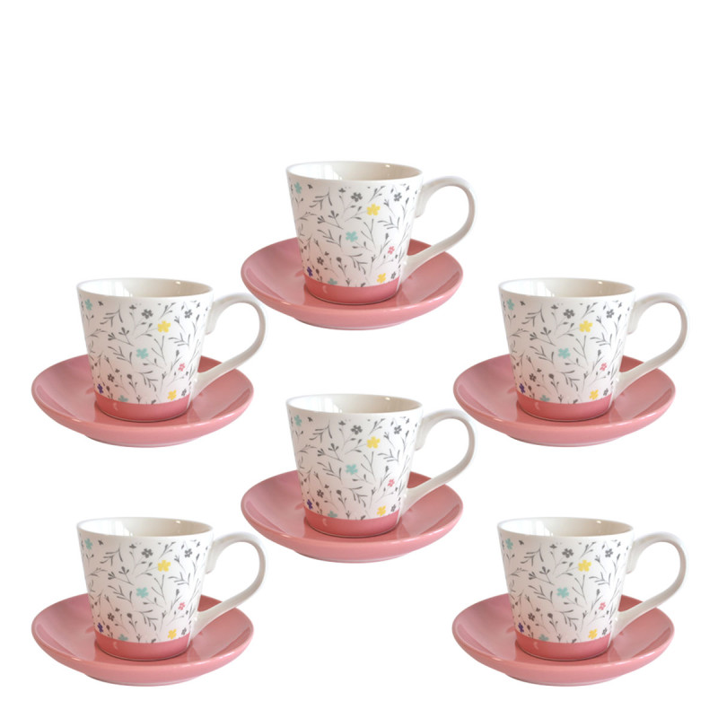 Sigma set šoljica ROZE CVET 6/1 RXG-N22720B