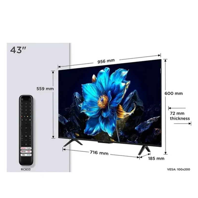 TCL televizor 43P7K QLED