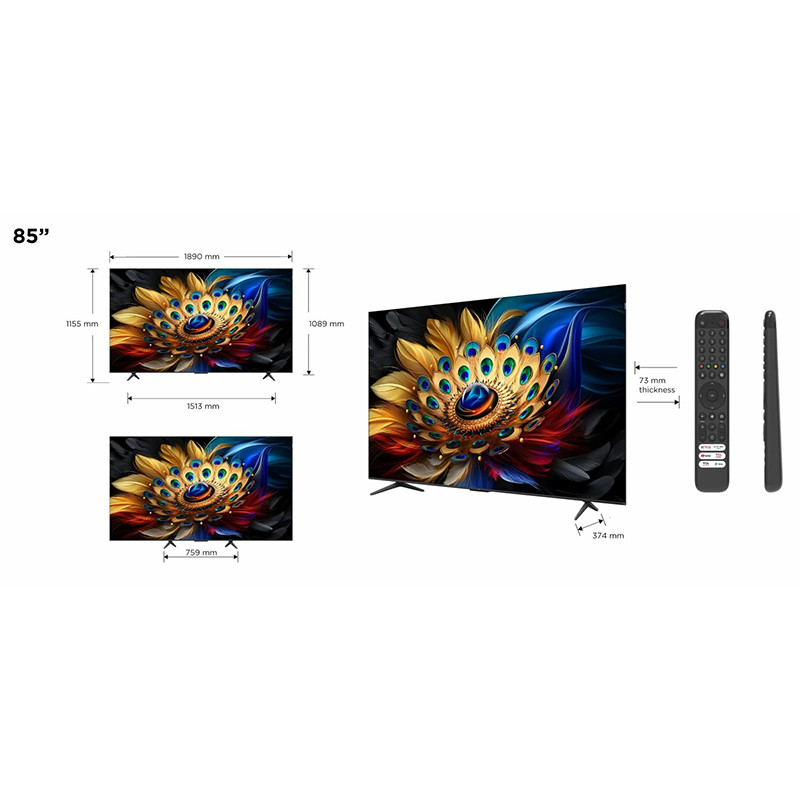  TCL televizor 85C655 QLED