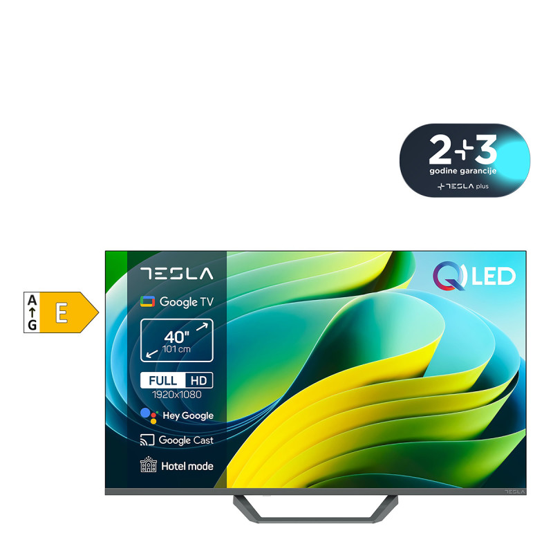 Tesla QLED televizor Q40E665GFS Smart google siva