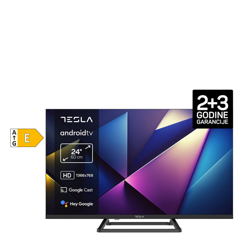 Tesla televizor LED 24E632BHS Smart crna