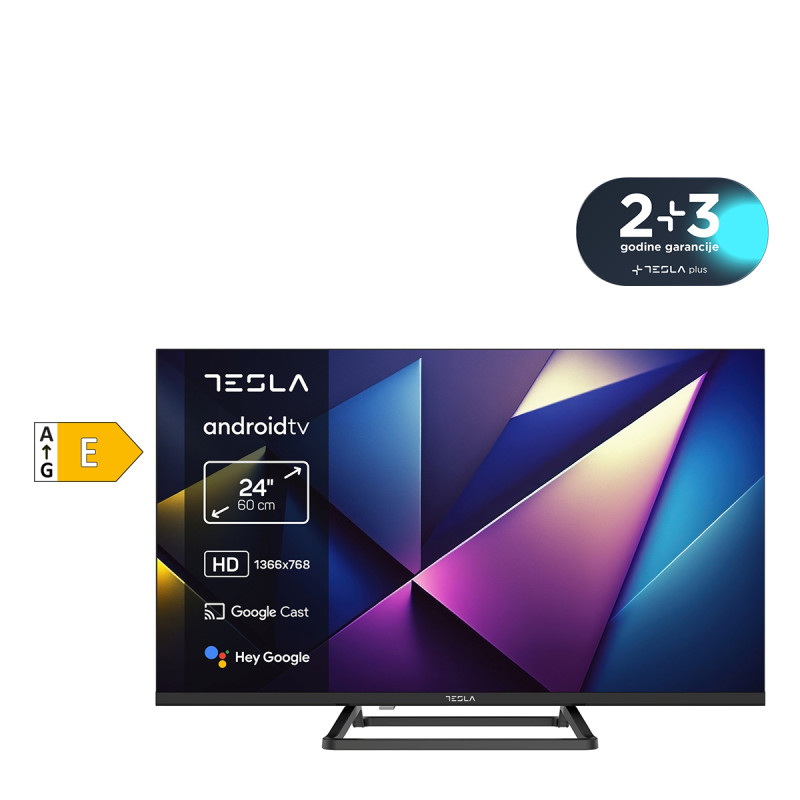 Tesla televizor LED 24E632BHS Smart crna