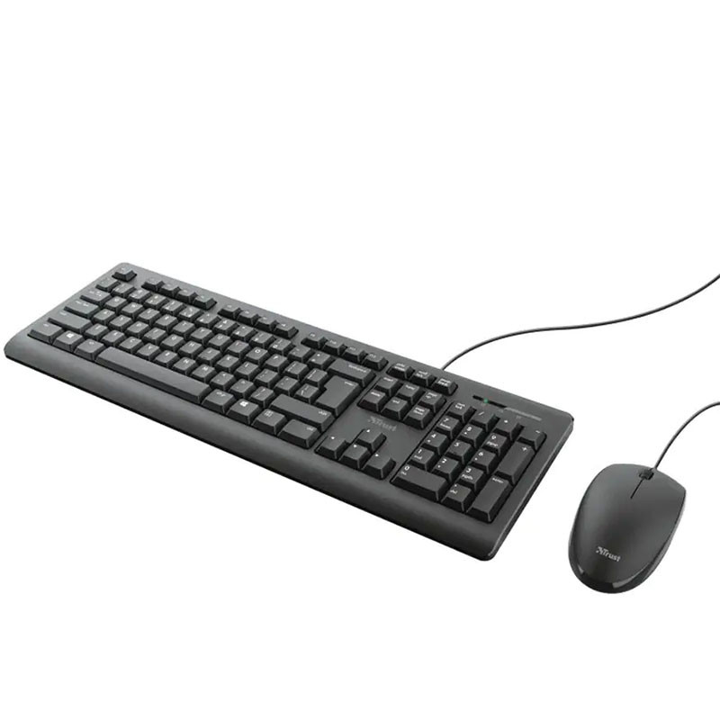 Trust Primo tastatura + miš žicni set srb crna