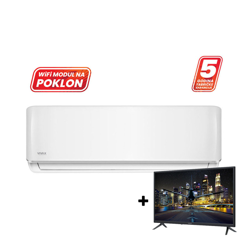 Vivax klima inverter ACP-18CH50AERI+R32 COOL + poklon Vivax televizor 32LE117T2S2_REG LED