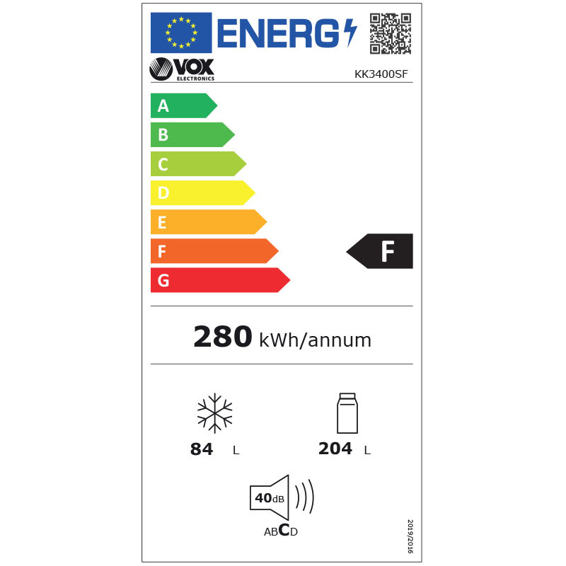Vox kombinovani frižider KK3400SF 