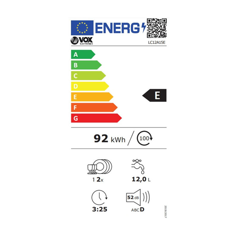 Vox mašina za pranje posu?a LC12A15E