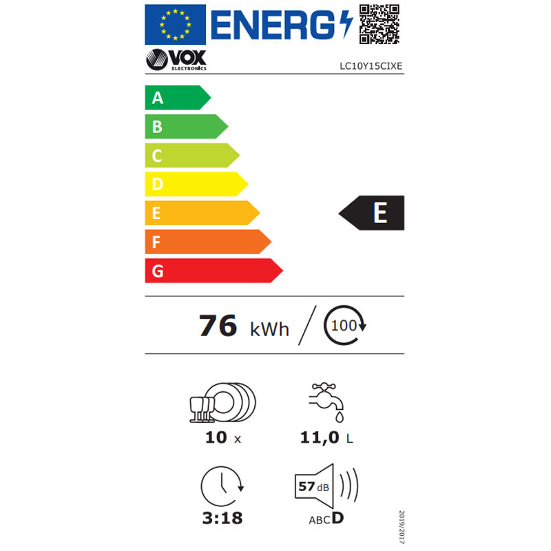 Vox mašina za pranje sudova LC10Y15CIXE