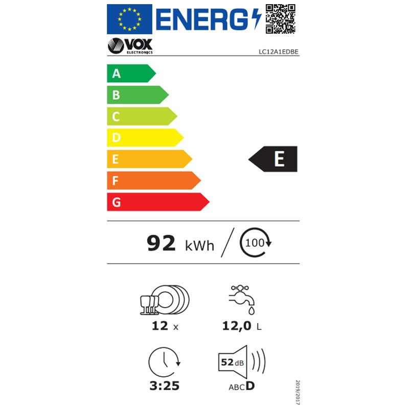 Vox mašina za pranje sudova LC12A1EDBE 