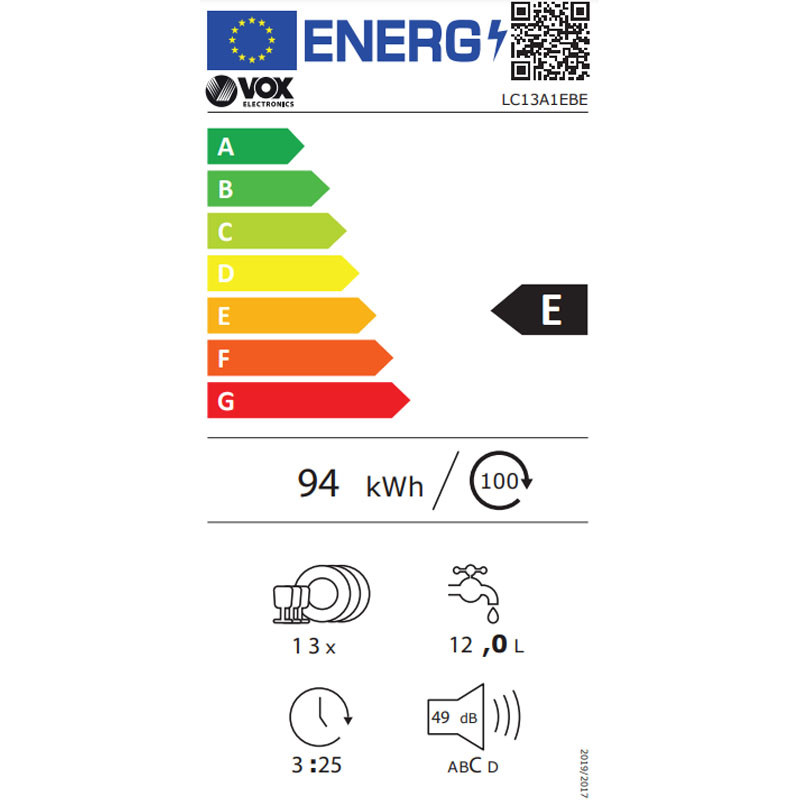 Vox mašina za pranje sudova LC13A1EBE
