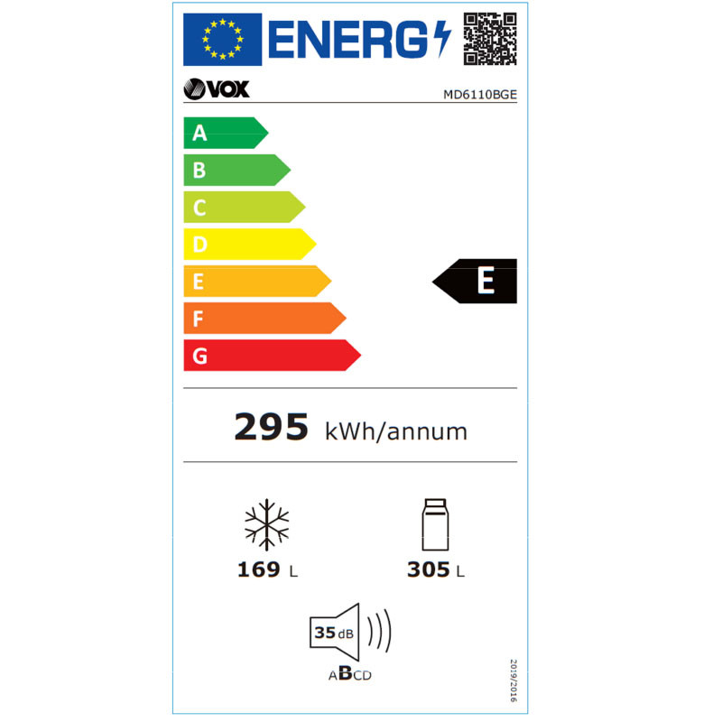 Vox side by side frižider MD6110XE 