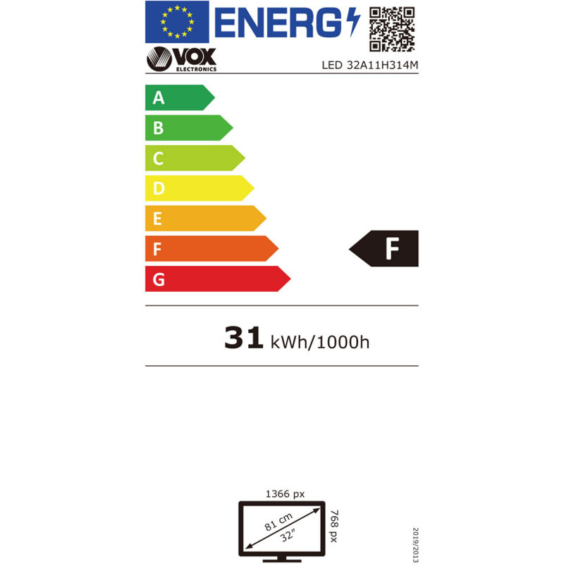 Vox televizor 32A11H314M LED