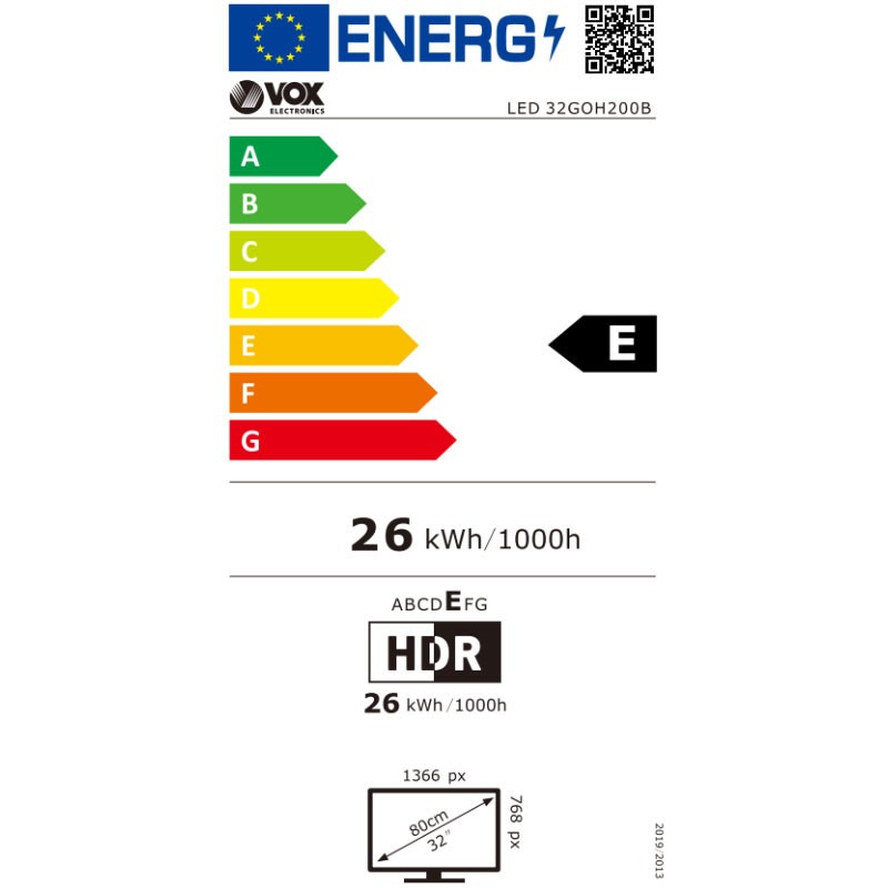 Vox televizor 32GOH200B LED Smart