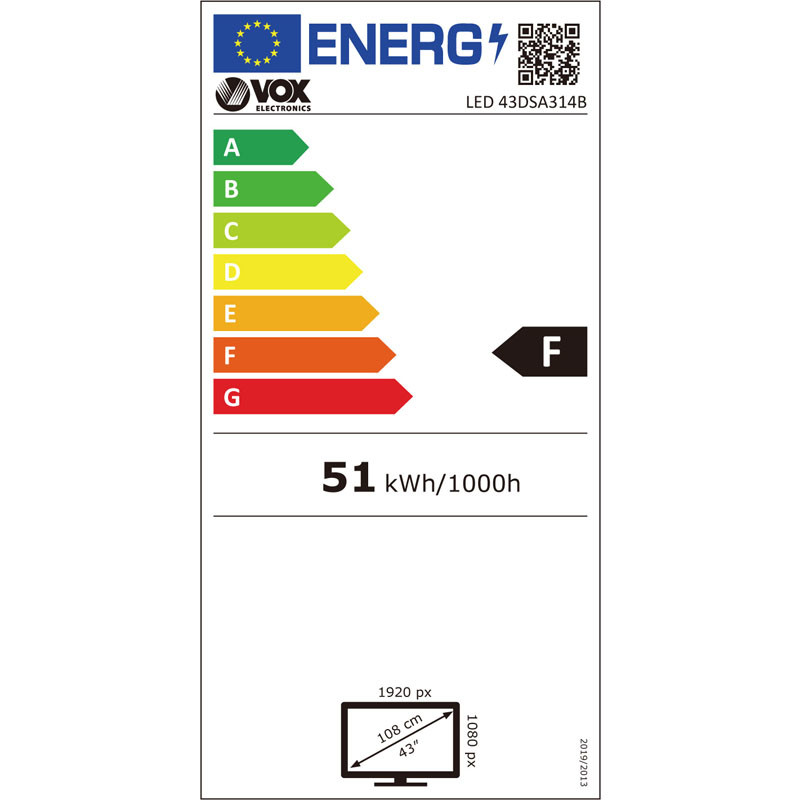 Vox televizor 43DSA314B
