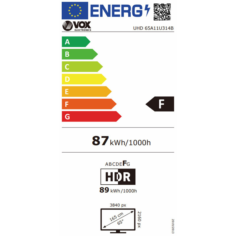 Vox televizor 65A11U314B LED Smart