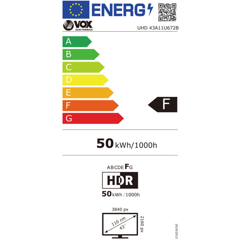 Vox televizor LED 43A11U672B Smart