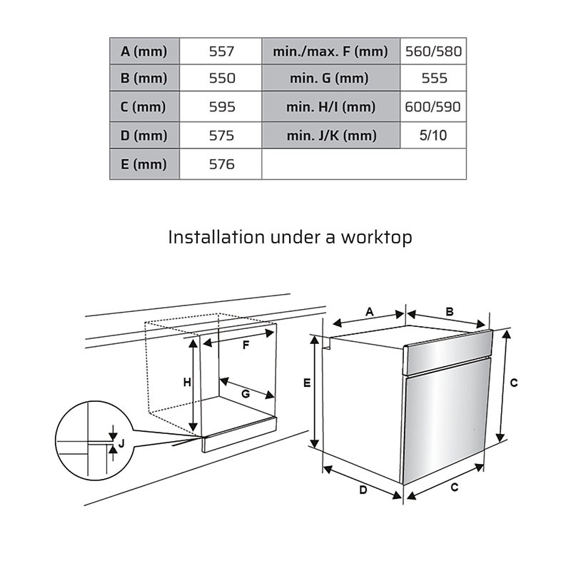Vox ugradna rerna SBFDT7815B3DCT 