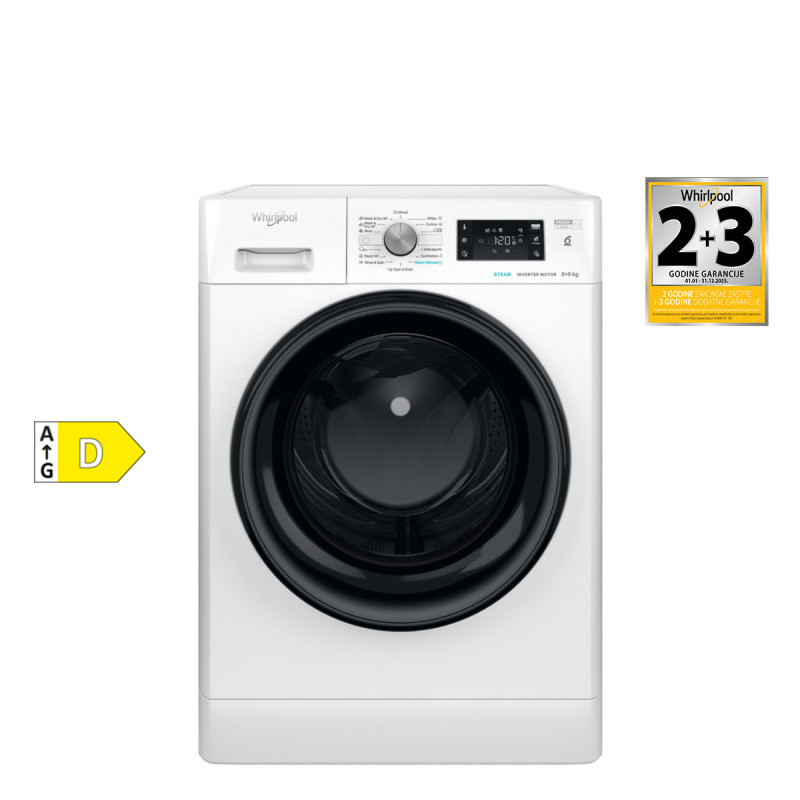 Whirlpool mašina za pranje i sušenje veša FFWDB 864349 BV EE