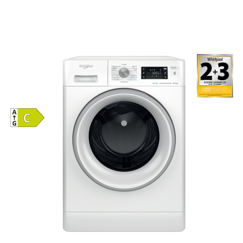 Whirlpool mašina za pranje i sušenje veša FFWDB 964489 SV EE