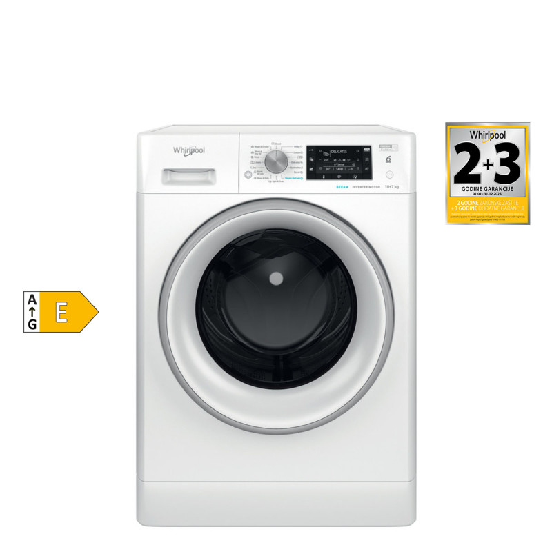 Whirlpool mašina za pranje i sušenje veša FFWDD 1076258 SV EE 