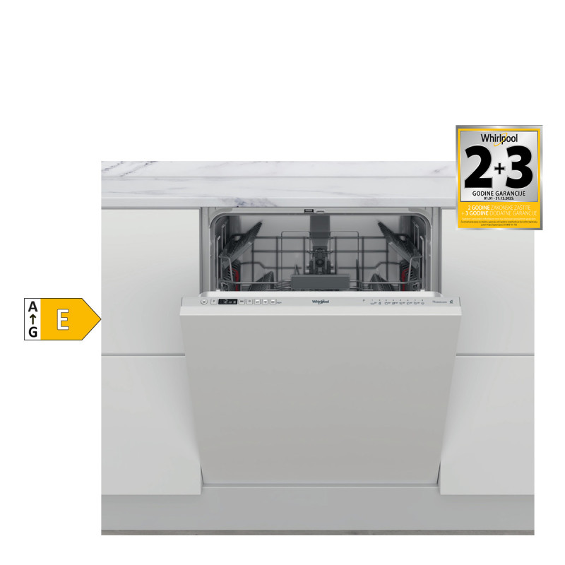 Whirlpool ugradna mašina za pranje sudova WI 7020 P 