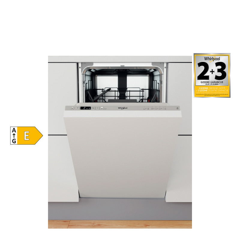 Whirlpool ugradna mašina za pranje sudova WSIC 3M27 