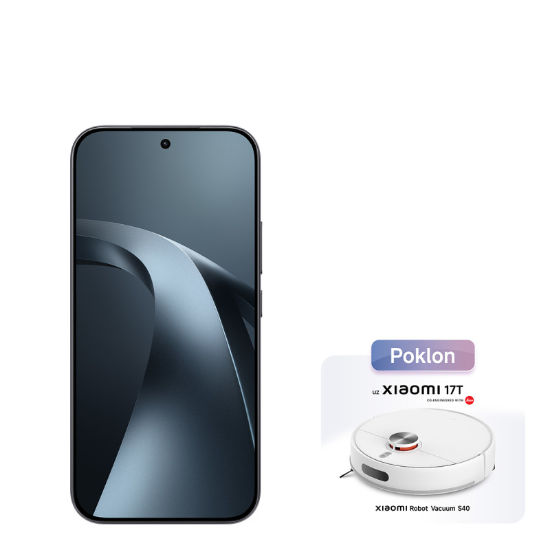 Xiaomi 17T Smartphone 12GB 256GB crna + poklon Xiaomi Robot Vacuum S40