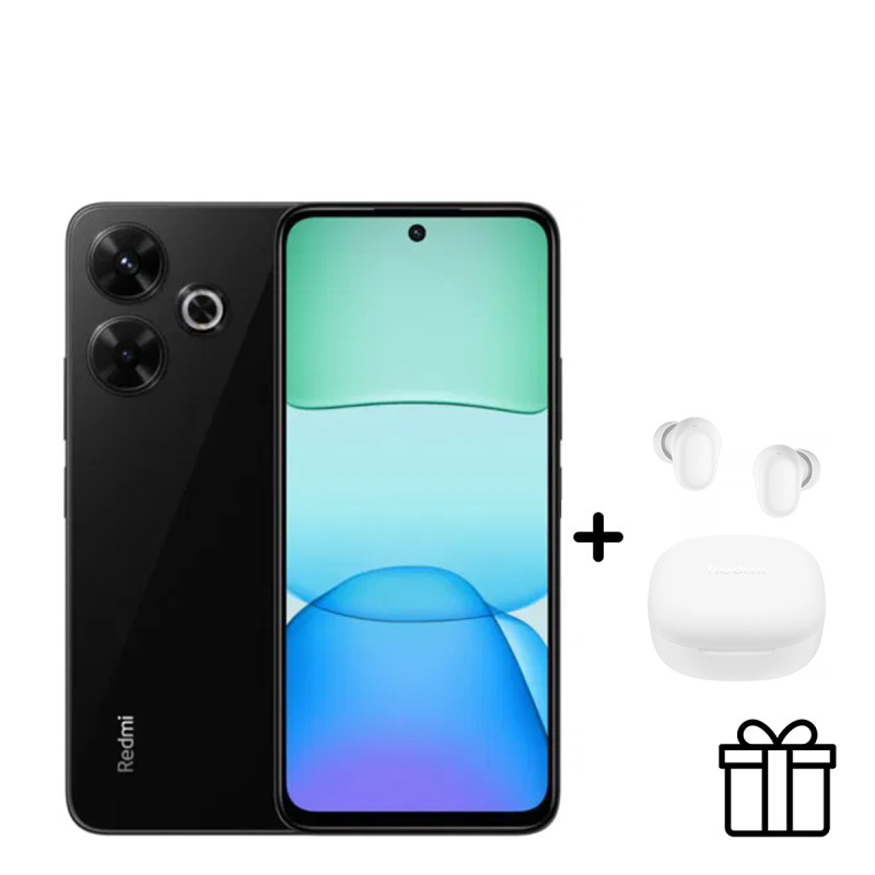 Xiaomi Redmi 13 mobilni telefon 8GB 256GB crna + poklon slušalice bubice Redmi Buds Play bele