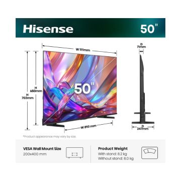 HISENSE 50 inča 50E7S Hi-QLED 4K UHD Smart TV