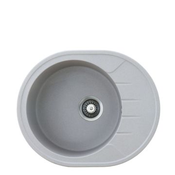 Metalac granitna usadna sudopera xVenera M siva 620x500 Ø90
