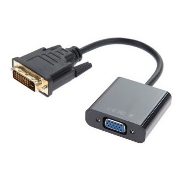 FAST ASIA Adapter-konvertor DVI-D (M) - VGA (F) crni