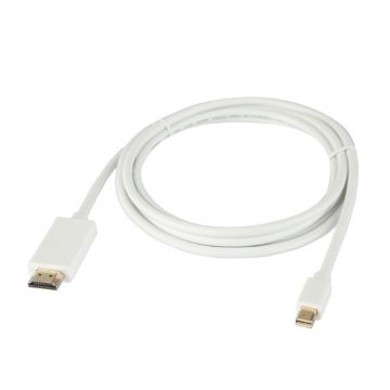 E-GREEN Mini DisplayPort (M) - HDMI (M)  (aktiv mod) 1.8m beli